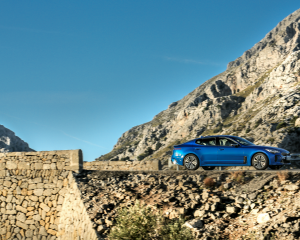 Kia Stinger blue dynamic  (13)